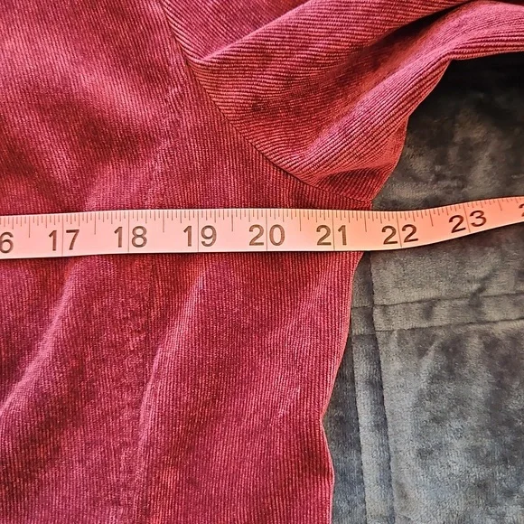 Merlot Corduroy Shacket | Vintage Americana Barn Chore Jacket| Sz. L - Picture 11 of 11